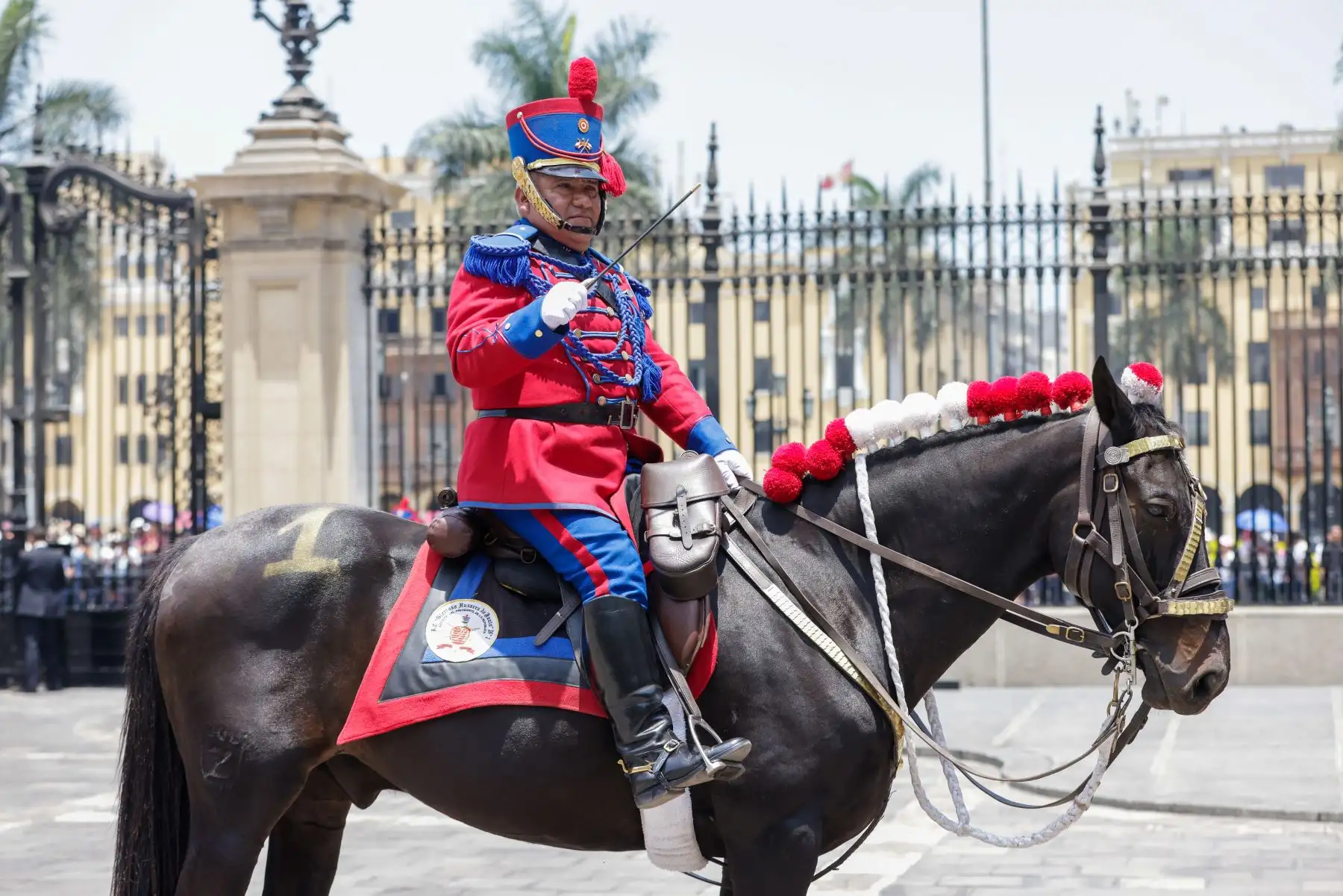 Tradicional cambio de guardia en Palacio de Gobierno. Foto: ANDINA Prensa Presidencia