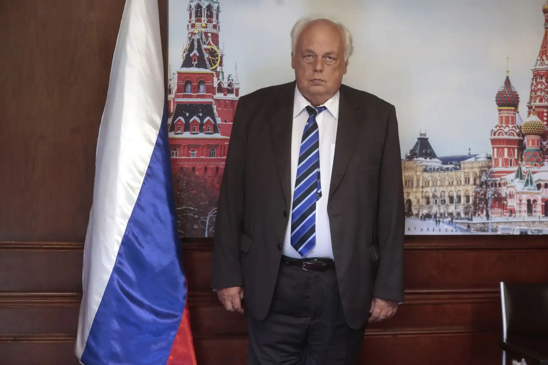 Igor Romanchenko Embajador de Rusia,Rusos votan en la embajada de su país en Lima. Foto: ANDINA/ Vidal Tarqui