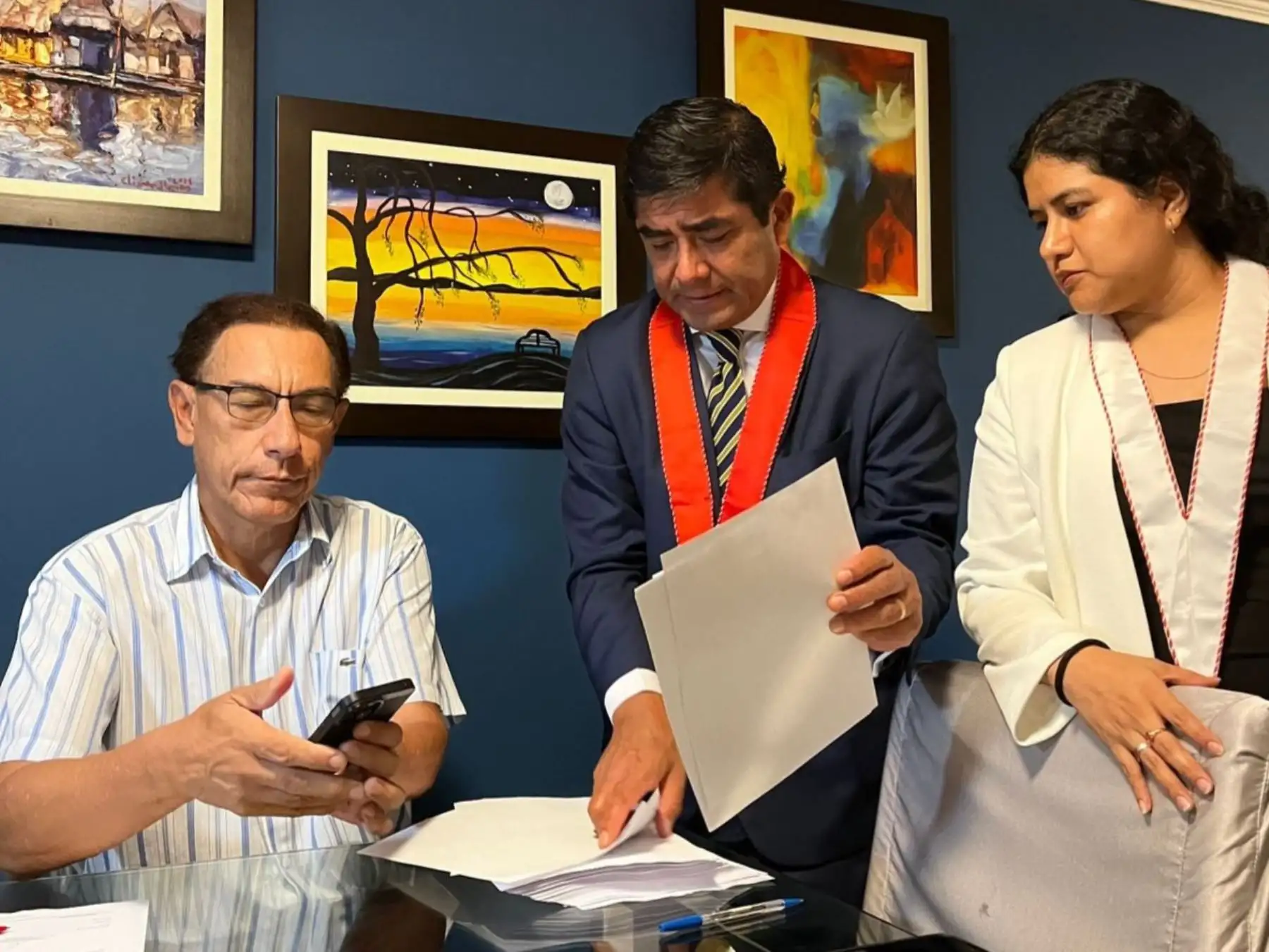 La Fiscalía de la Nación, a través del Área de Enriquecimiento Ilícito y Denuncias Constitucionales, ejecuta operativo simultáneo en las regiones de Lima y Moquegua, en la investigación seguida contra Martín Alberto Vizcarra Cornejo y Edmer Trujillo Mori. Foto: Ministerio Público
