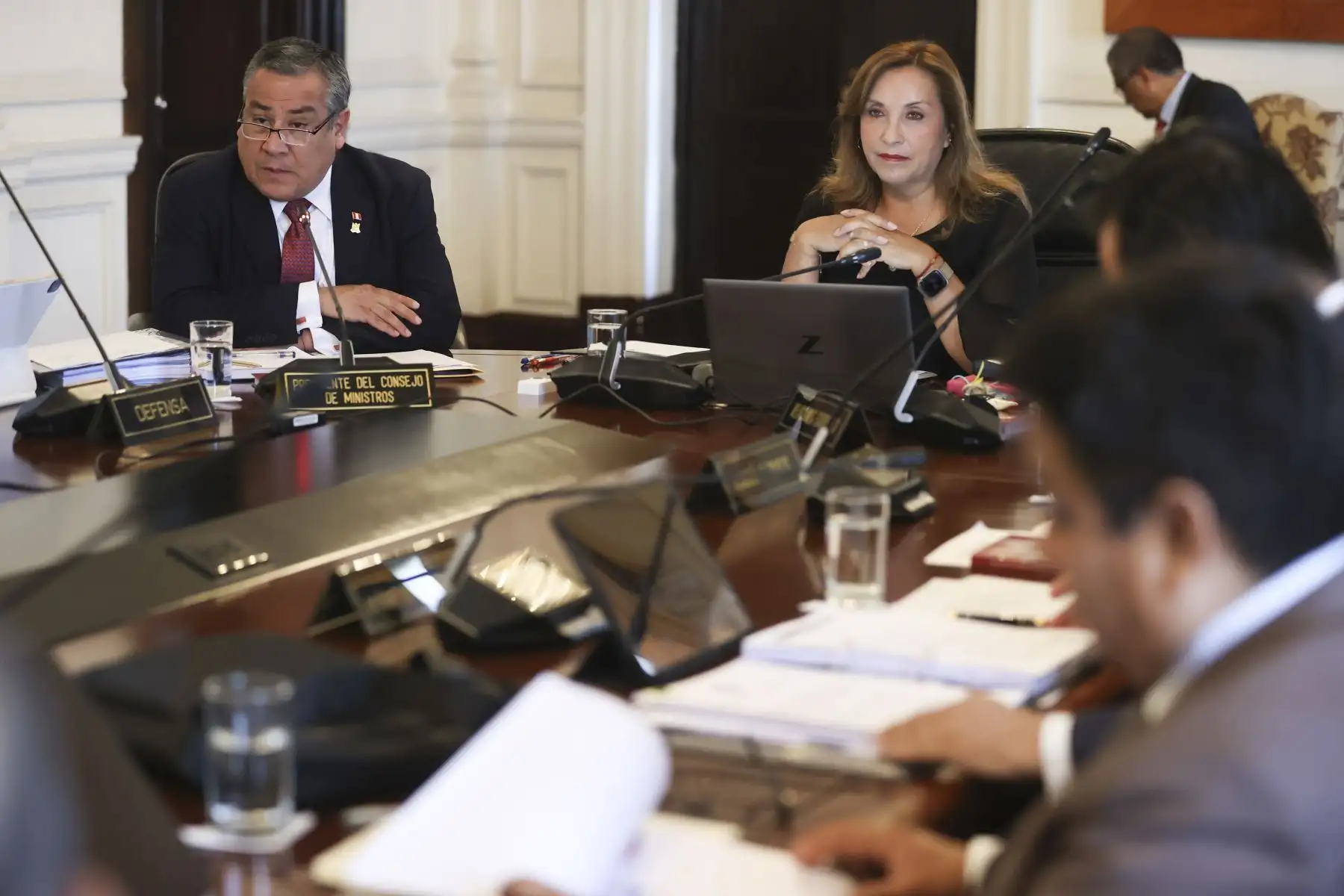 Presidenta Dina Boluarte lidera sesión del Consejo de Ministros. Foto: ANDINA/Prensa Presidencia