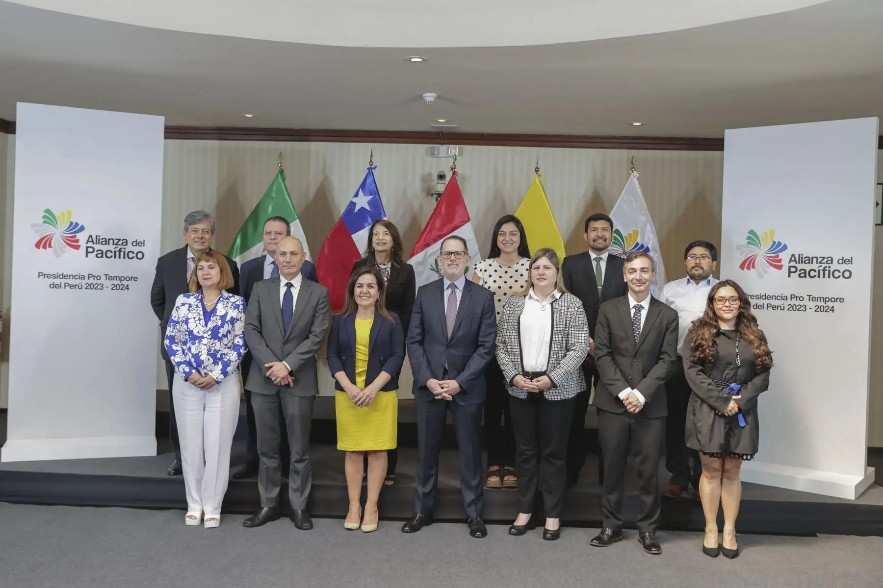 El Viceministro de Relaciones Exteriores, Embajador Ignacio Higueras Hare, acompañado por los coordinadores nacionales de Chile, Colombia y México, inaguró el  V Foro de Cooperación de la Alianza del Pacífico, que desarrolla bajo la Presidencia Pro Tempore del Perú. En este encuentro se busca dialogar y explorar oportunidades de cooperación internacional en beneficio de los ciudadanos de los paises integrantes de la Alianza. 
Foto: ANDINA/Andrés Valle