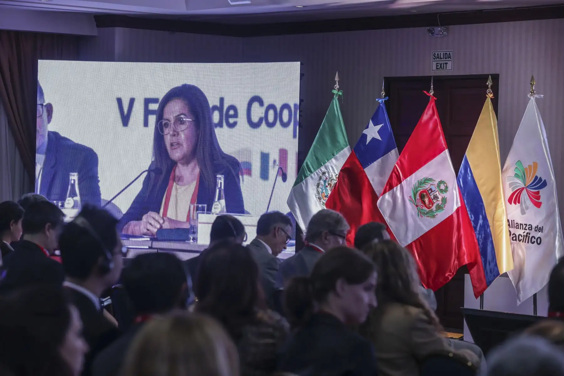 El Viceministro de Relaciones Exteriores, Embajador Ignacio Higueras Hare, acompañado por los coordinadores nacionales de Chile, Colombia y México, inaguró el  V Foro de Cooperación de la Alianza del Pacífico, que desarrolla bajo la Presidencia Pro Tempore del Perú. En este encuentro se busca dialogar y explorar oportunidades de cooperación internacional en beneficio de los ciudadanos de los paises integrantes de la Alianza. 
Foto: ANDINA/Andrés Valle