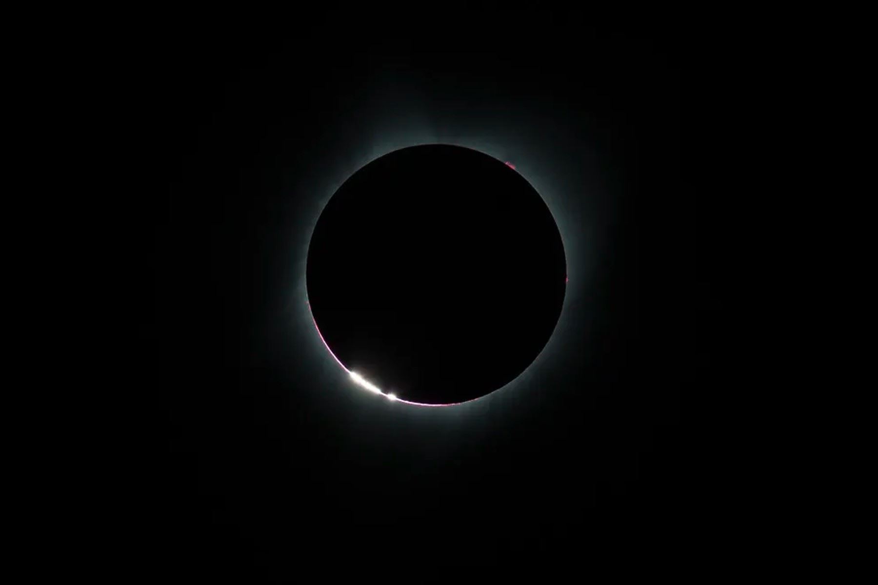 El eclipse solar total del 2024 cruzará América del Norte, pasando por México, Estados Unidos y Canadá. Foto: NASA