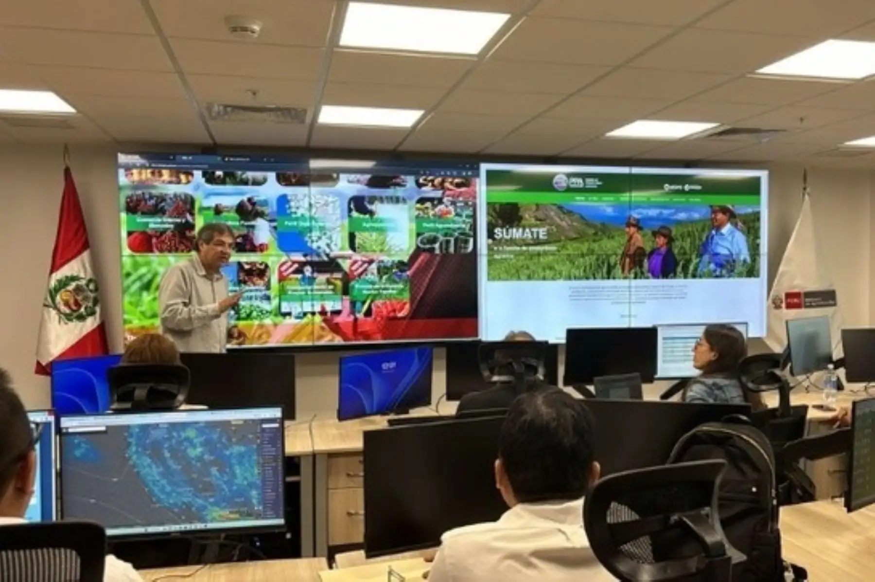 Midagri lanzó el plan piloto de información satelital que beneficiará a los productores agropecuarios. Foto: Cortesía.