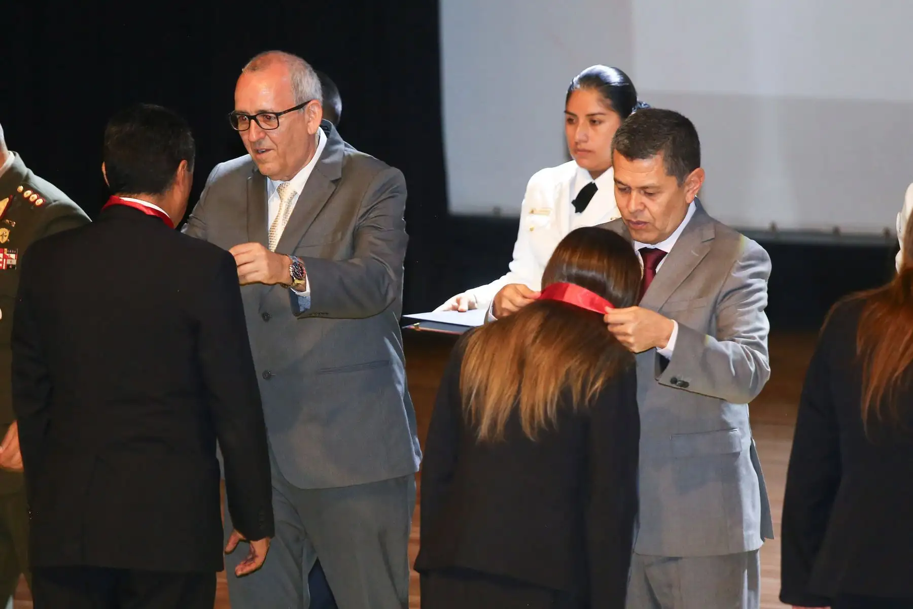 Un total de 157 instituciones educativas de los niveles básico regular, técnico productivo, superior pregrado y superior posgrado, pertenecientes al sector Defensa, iniciaron hoy el año académico 2024, con un más de 54 000 estudiantes, a nivel nacional. 
Foto: Mindef