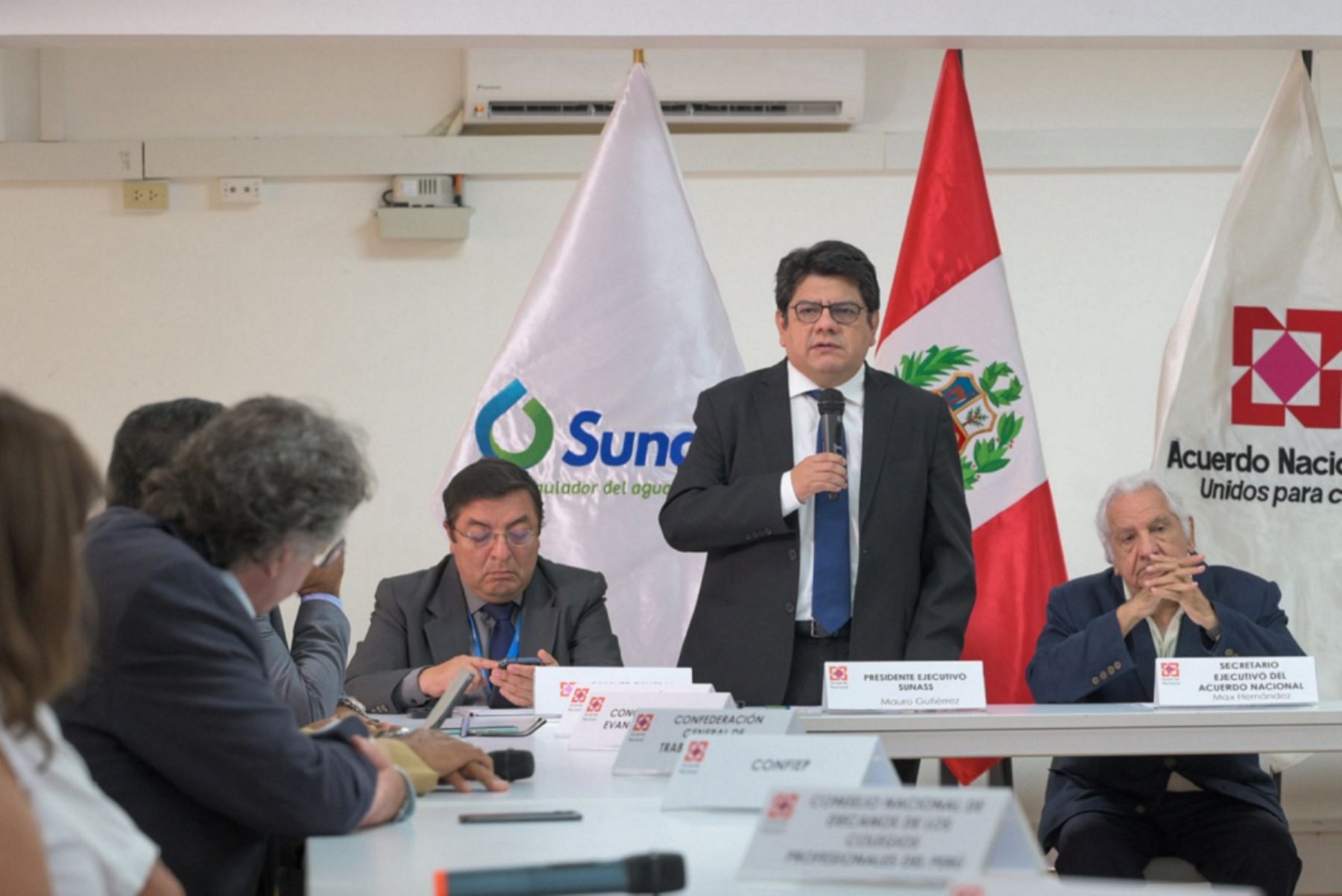 Sunass y el Acuerdo Nacional buscan garantizar la seguridad hídrica en el país. Foto: Cortesía.