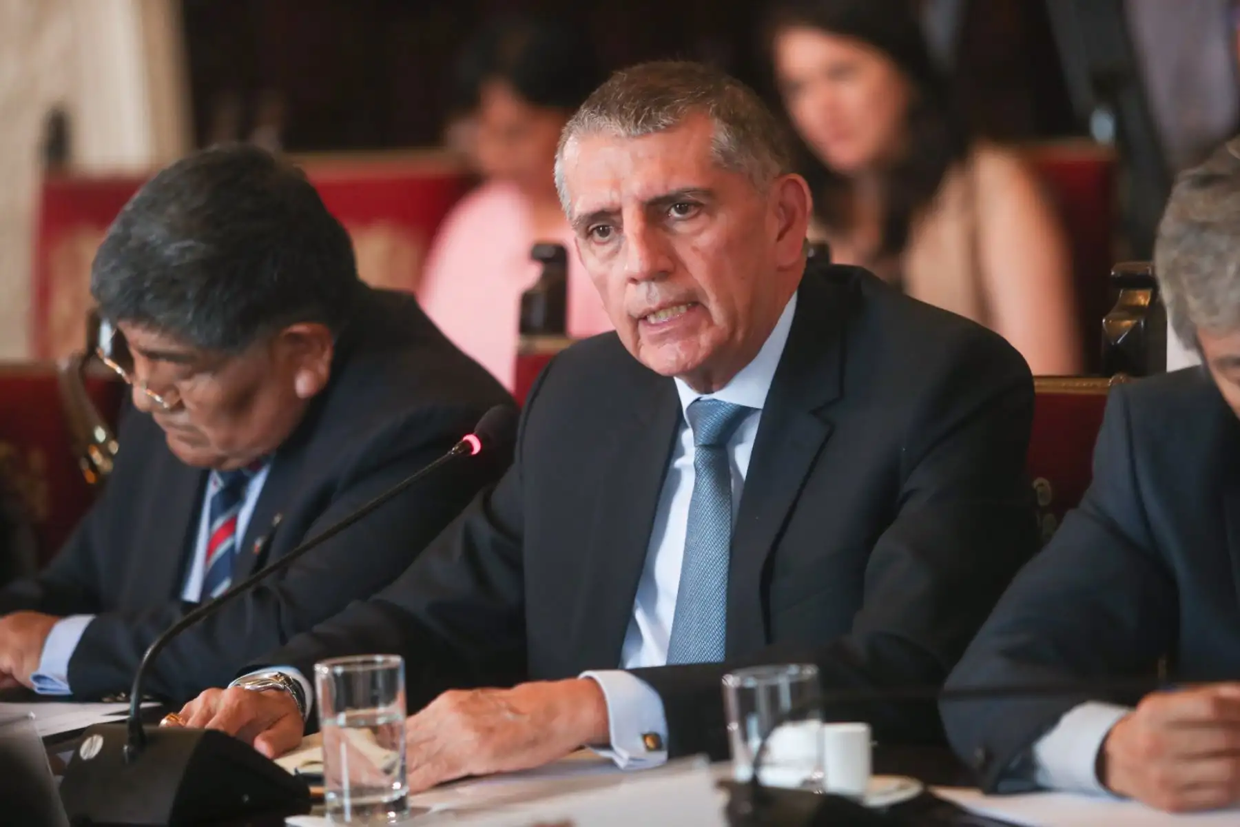 Presidenta de la república, Dina Boluarte, sostiene reunión de trabajo con dirigentes de gremios y sindicatos empresariales. Foto: ANDINA/ Prensa Presidencia
