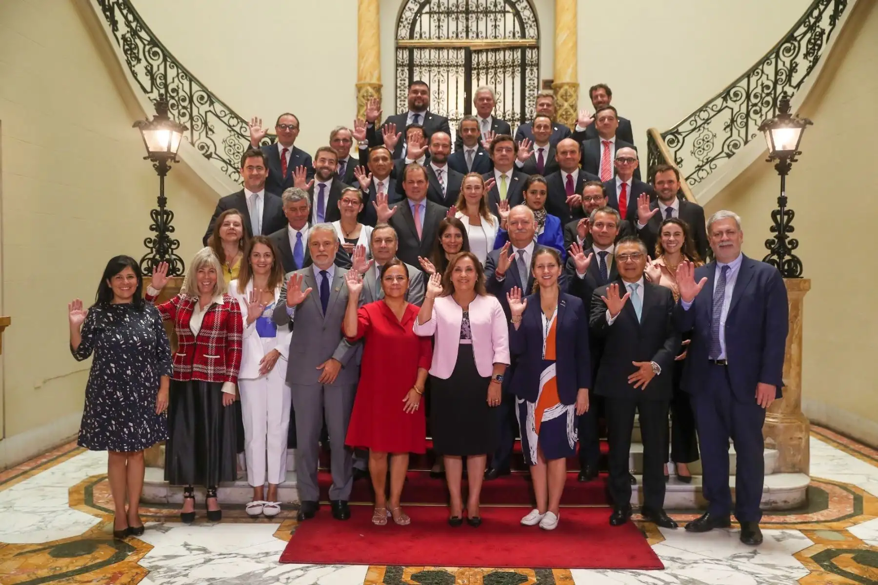 La presidenta de la República, Dina Boluarte Zegarra, se reunió con el Consejo Empresarial de la Alianza del Pacífico - CEAP. Foto: ANDINA/Presidencia