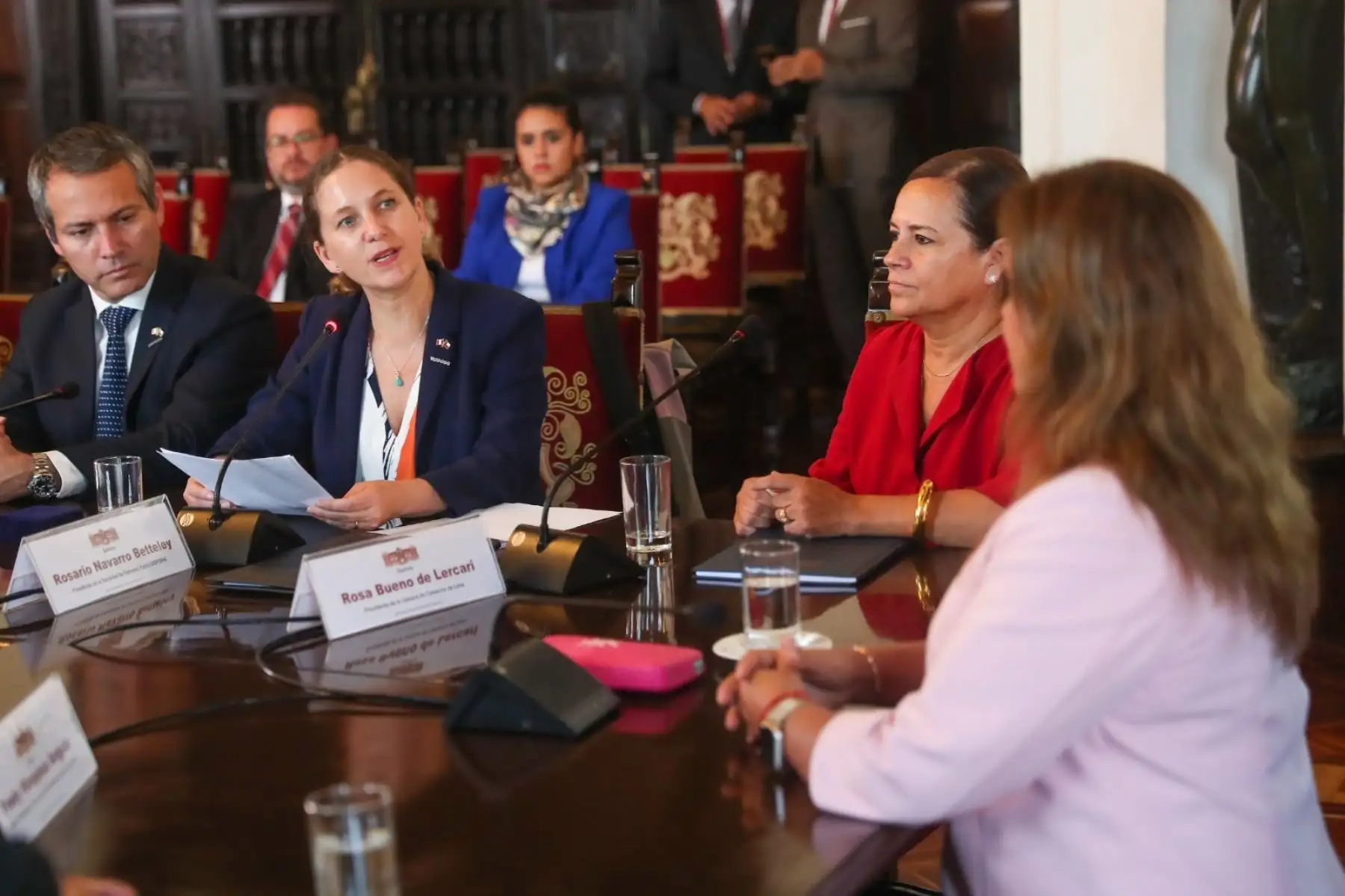 La presidenta de la República, Dina Boluarte Zegarra, se reunió con el Consejo Empresarial de la Alianza del Pacífico - CEAP. Foto: ANDINA/Presidencia