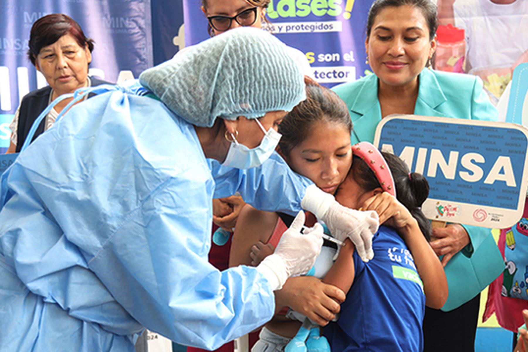 Autoridades de Salud de Cusco advierten que existe un bajo índice de vacunación contra el sarampión, por lo que se invocó a los padres llevar a sus hijos a vacunar. ANDINA/Difusión