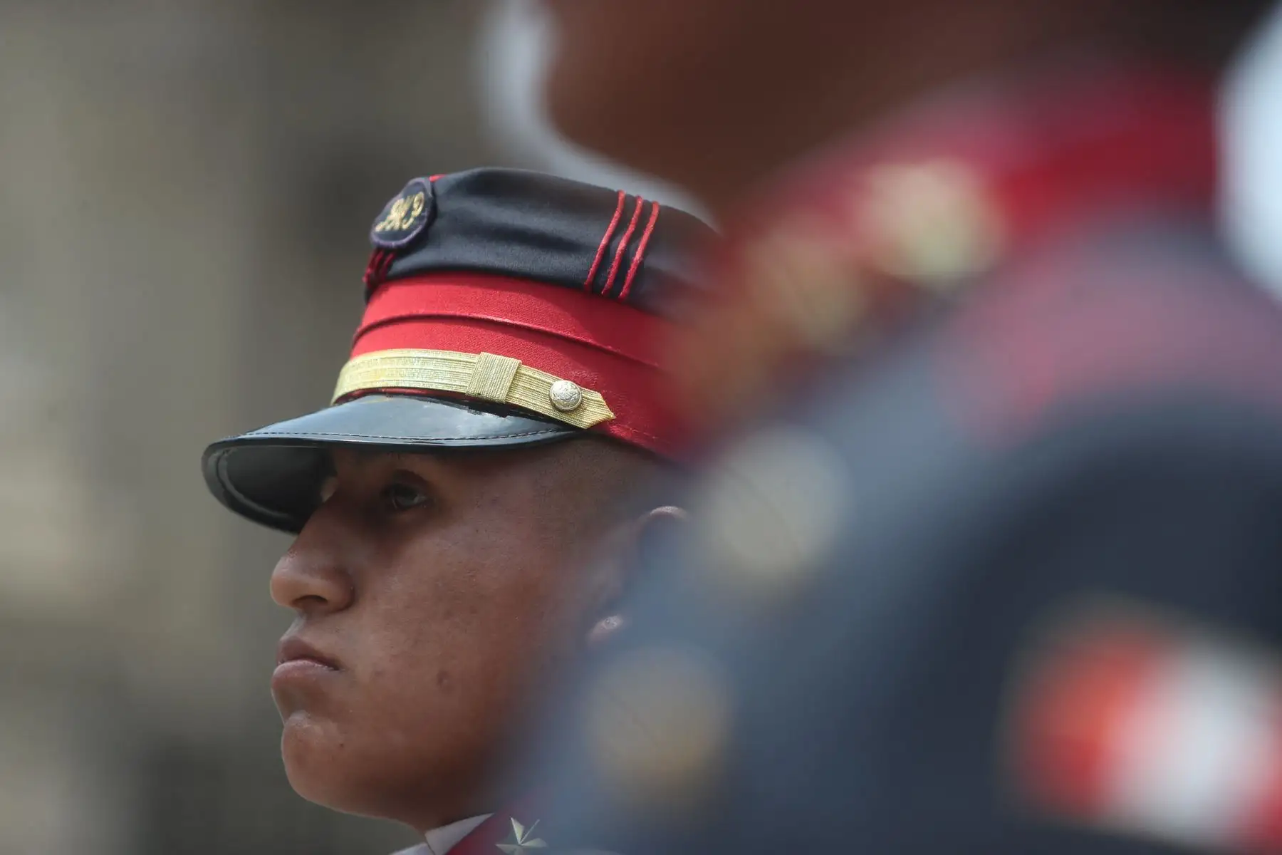 Tradicional cambio de guardia en Palacio de Gobierno. Foto: Presidencia