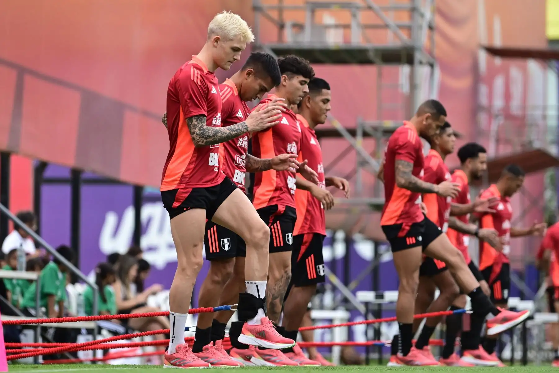 Entrenamientos de la Selección Peruana, pensado ya en lo que será el próximo partido amistoso ante República Dominicana. Foto: Difusión