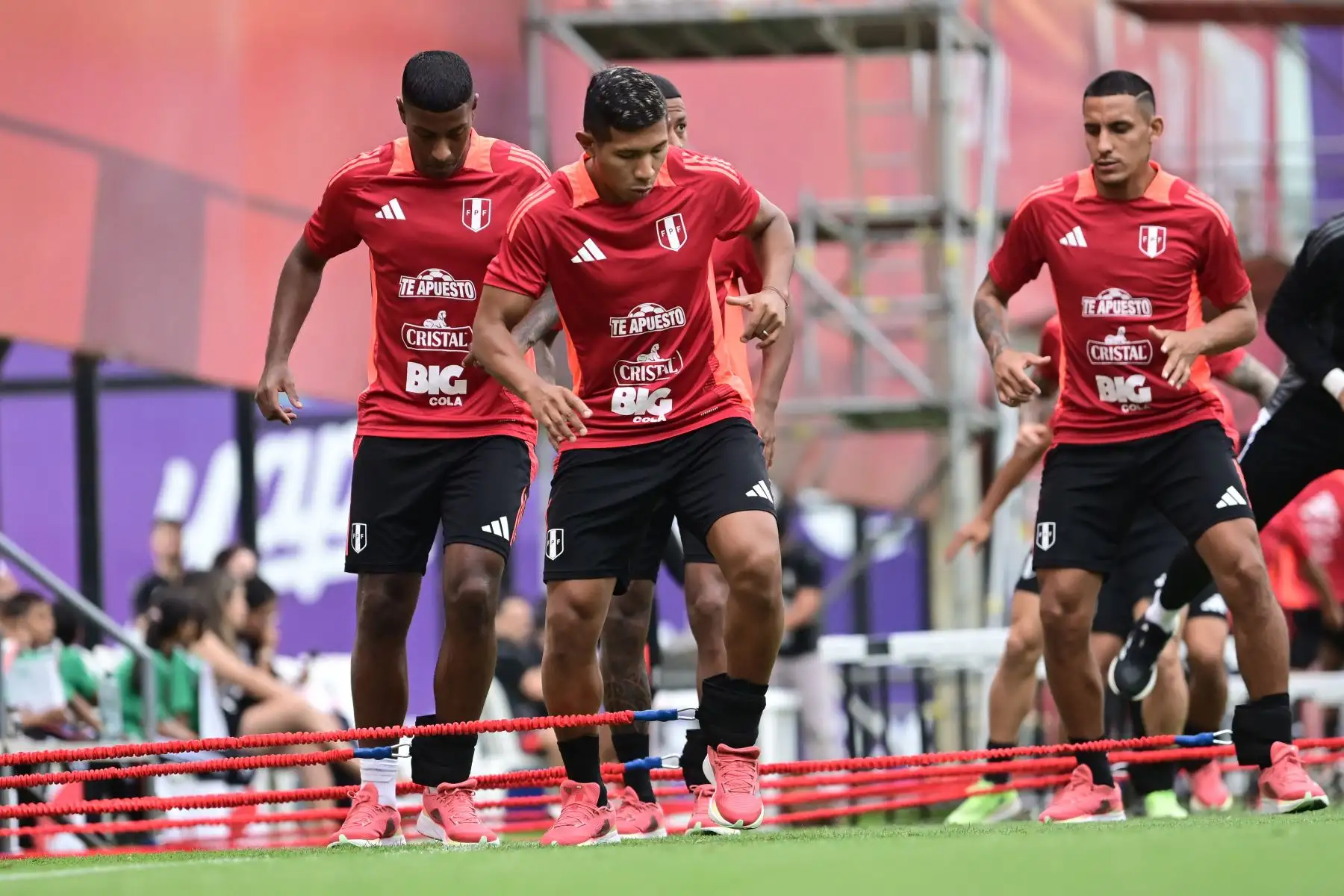 Entrenamientos de la Selección Peruana, pensado ya en lo que será el próximo partido amistoso ante República Dominicana. Foto: Difusión