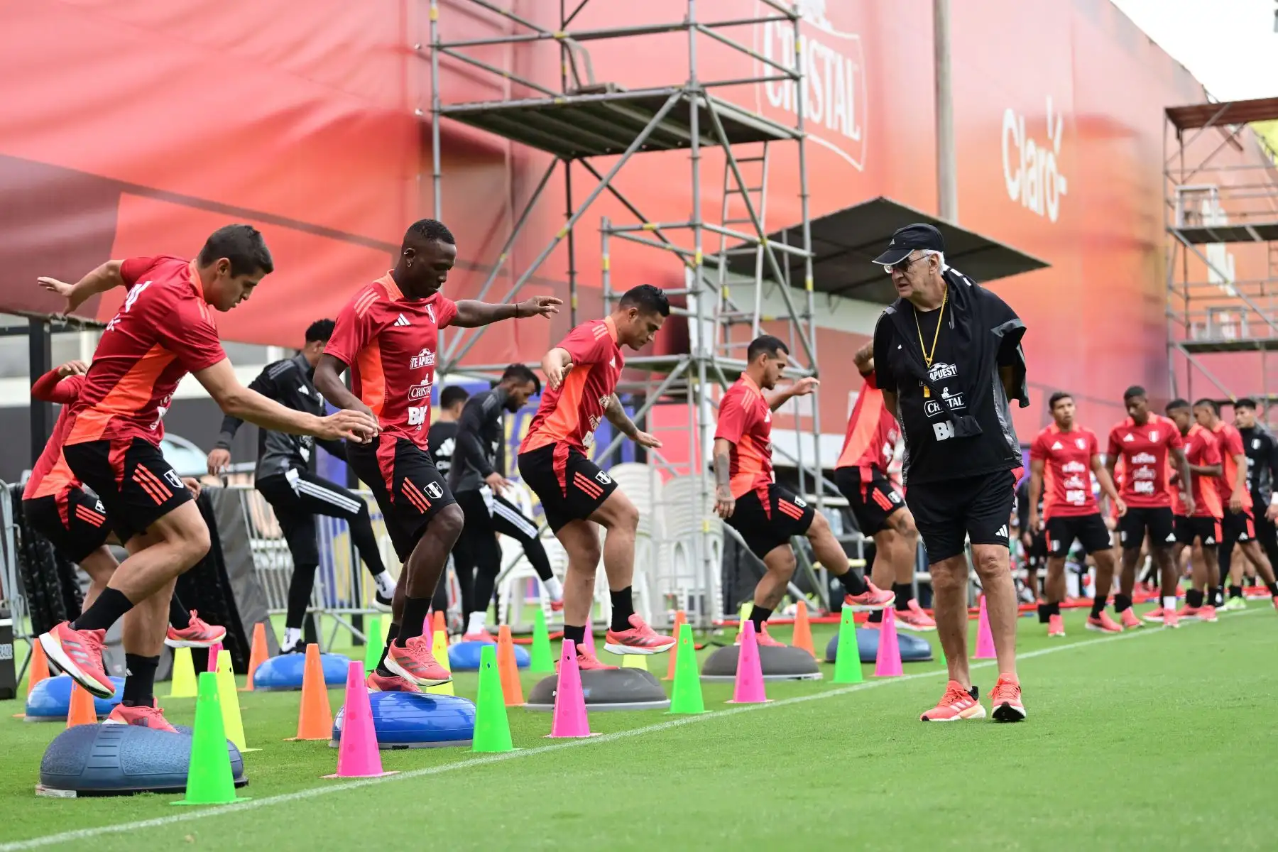Entrenamientos de la Selección Peruana, pensado ya en lo que será el próximo partido amistoso ante República Dominicana. Foto: Difusión