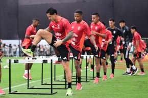 Entrenamiento de la Selección Peruana en el proceso de preparación rumbo a la Copa América 2024. Foto: ANDINA/Difusión