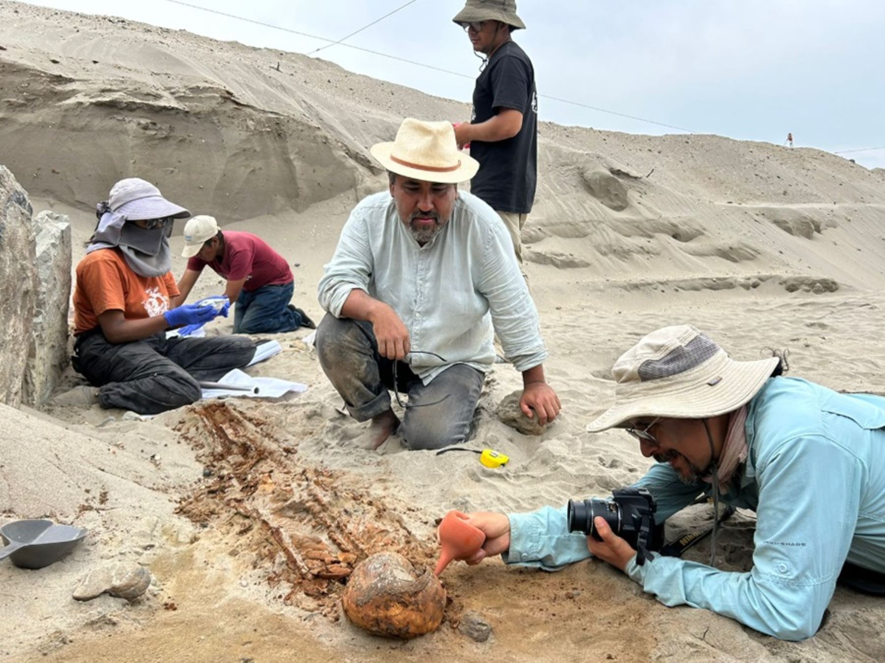 Archeological excavation in Puémape,  San Pedro de Lloc, region La Libertad. Photo: Courtesy.