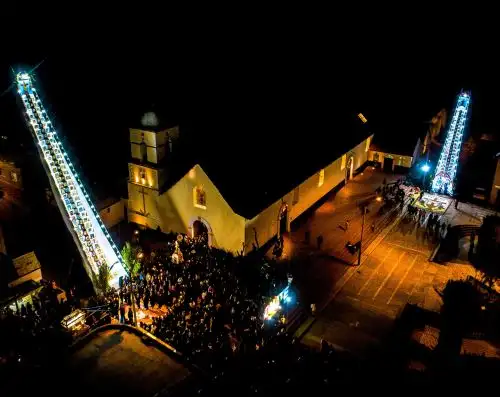 La Semana Santa en Omate, región Moquegua, es una de las celebraciones más importantes del calendario festivo. La fiesta fue declarada Patrimonio Cultural de la Nación en 2010. ANDINA/Difusión