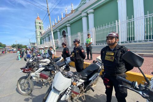 Más de 2,000 policías reforzarán la seguridad ciudadana en Piura durante el feriado largo por Semana Santa.