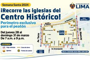 Semana Santa: cerrarán el centro histórico de Lima al tránsito vehicular. Foto: ANDINA/Difusión.