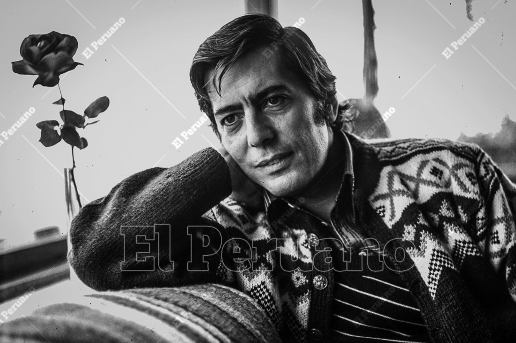 Lima - Década 1970 / Entrevista al laureado escritor Mario Vargas Llosa, Premio Rómulo Gallegos (1967). Foto: Archivo Histórico de El Peruano