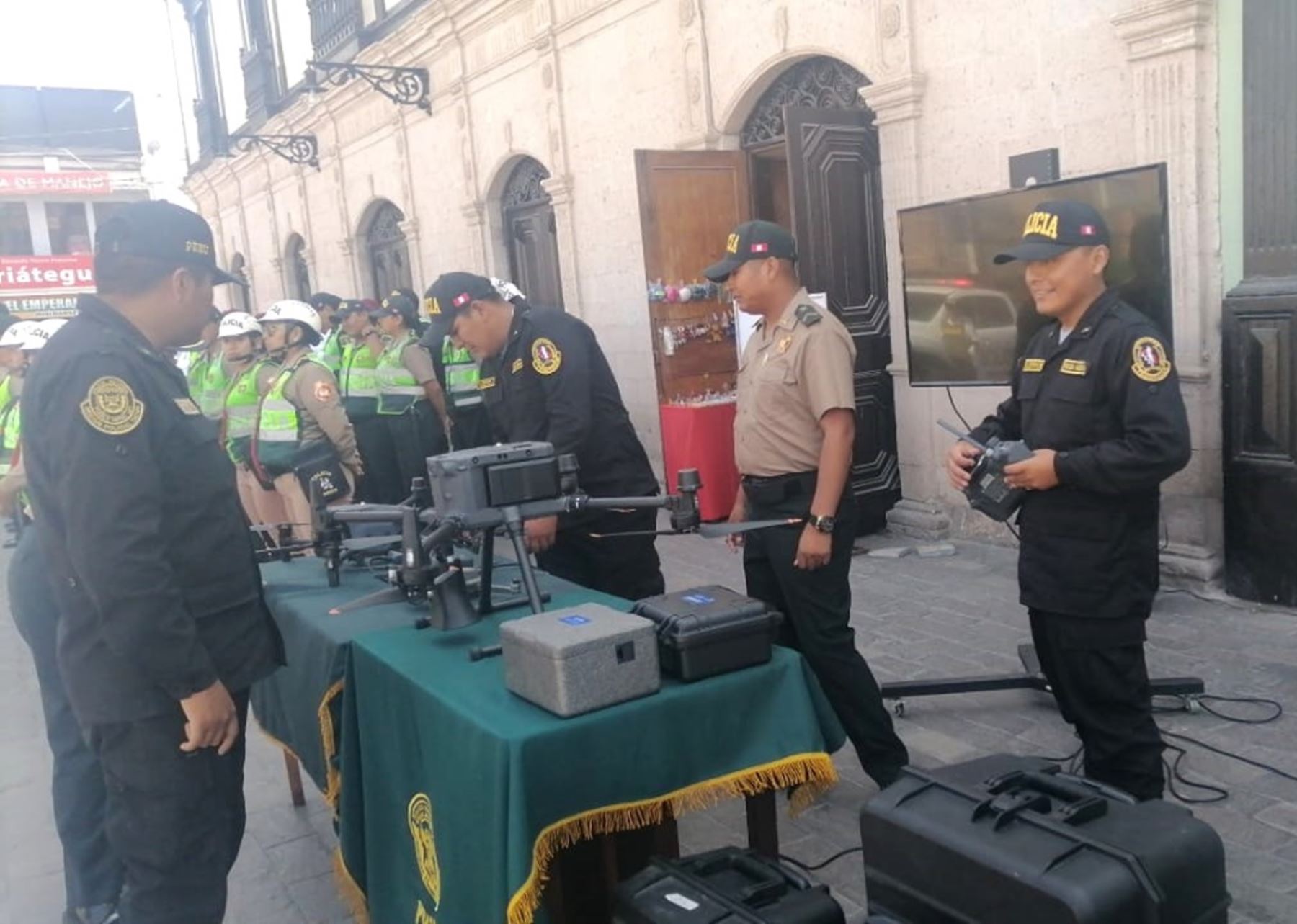 Policía Nacional empleará drones para patrullar la ciudad de Tacna y otras localidades durante el feriado largo por Semana Santa. ANDINA/Difusión