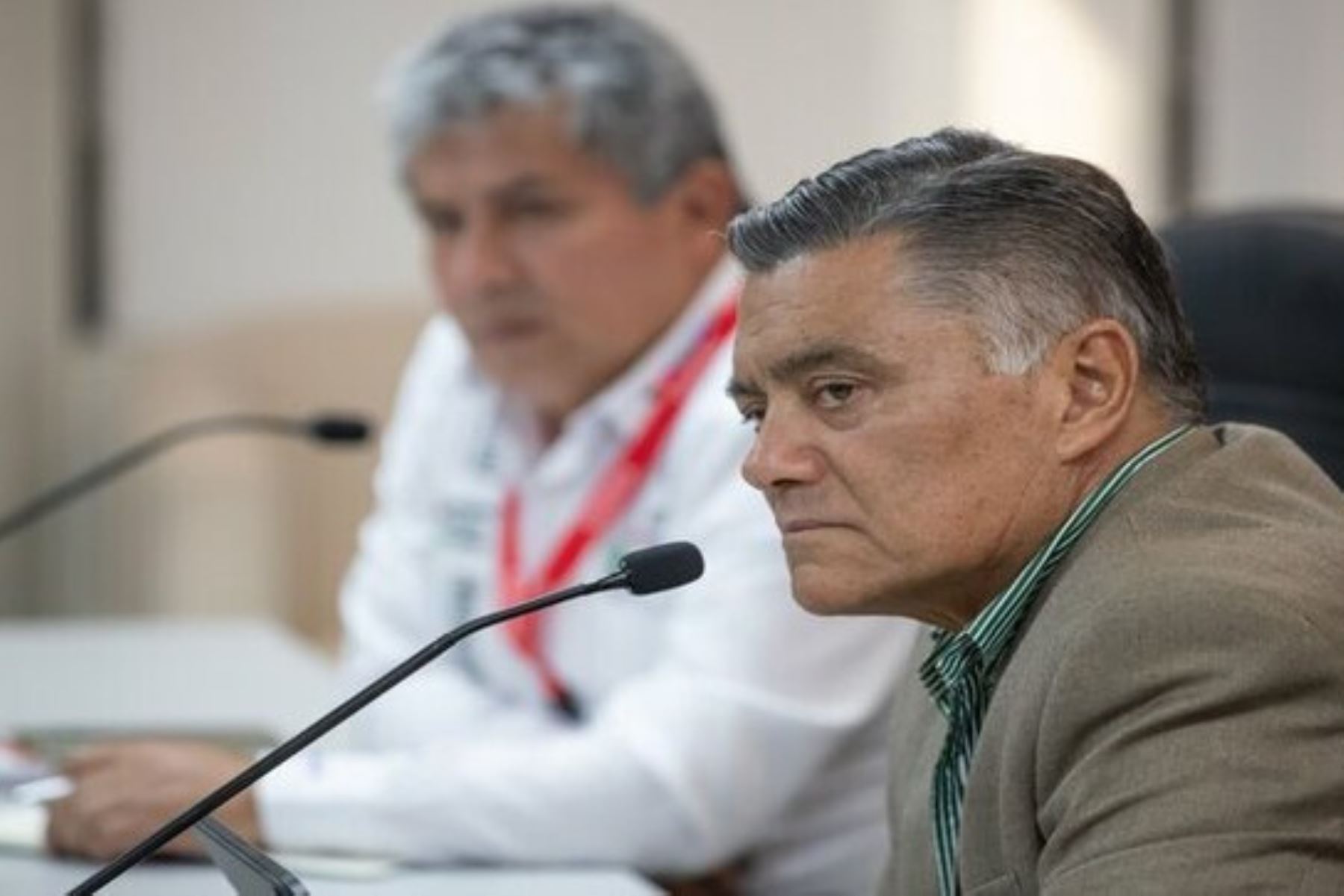 El viceministro Jorge Bustamante reiteró que el proyecto para 96 asentamientos humanos y la PTAP Curumuy sí se ejecutarán. Foto: ANDINA/MVCS