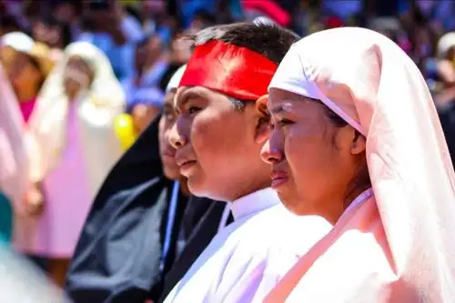 Fieles lambayecanos acompañaron la representación de la pasión y muerte de Jesucristo. Foto: ANDINA/Difusión