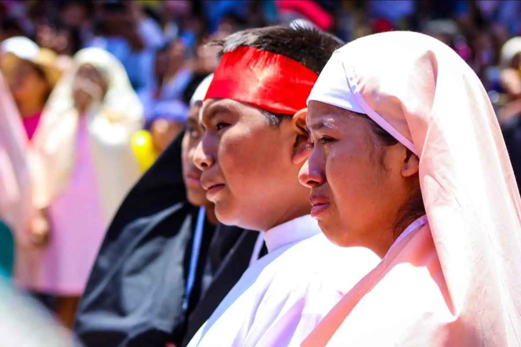 El distrito de Reque, en la región Lambayeque se convirtió en el escenario de una conmovedora y tradicional escenificación de la Pasión y Muerte de Cristo, como parte de las celebraciones de Semana Santa. 
Foto: Cortesía Silvia Depaz