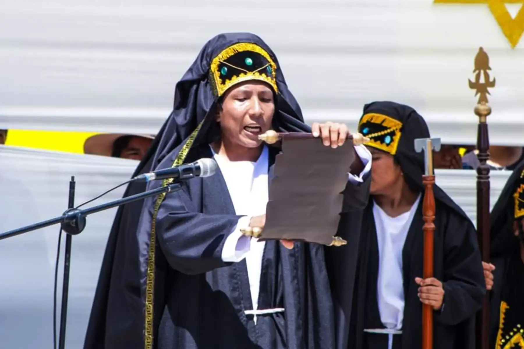 El distrito de Reque, en la región Lambayeque se convirtió en el escenario de una conmovedora y tradicional escenificación de la Pasión y Muerte de Cristo, como parte de las celebraciones de Semana Santa. 
Foto: Cortesía Silvia Depaz