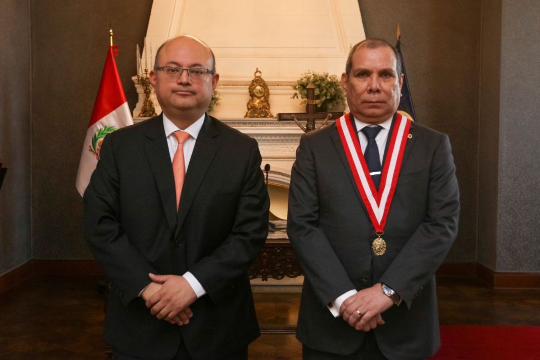 Paul Castillo Bardález juró como gerente general del Banco Central de Reserva (BCR), en ceremonia encabezada por el presidente del Poder Judicial (PJ), Javier Arévalo Vela. Foto: ANDINA/difusión.