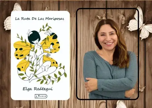 Elga Reátegui anuncia el lanzamiento de su libro "La ruta de las mariposas".