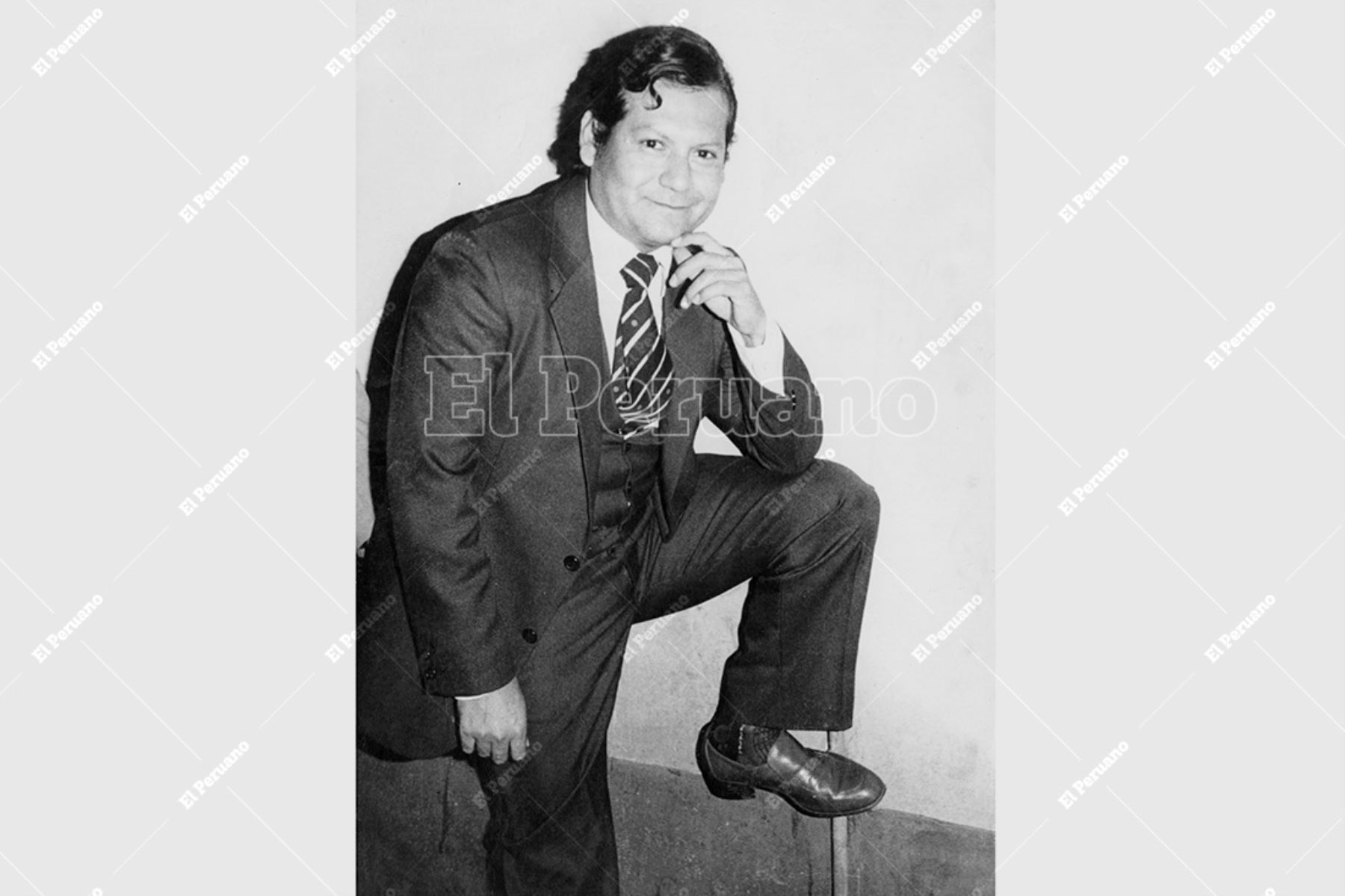 Lima - Década 1980 / Cantante Johnny Farfán, conocido como la 
