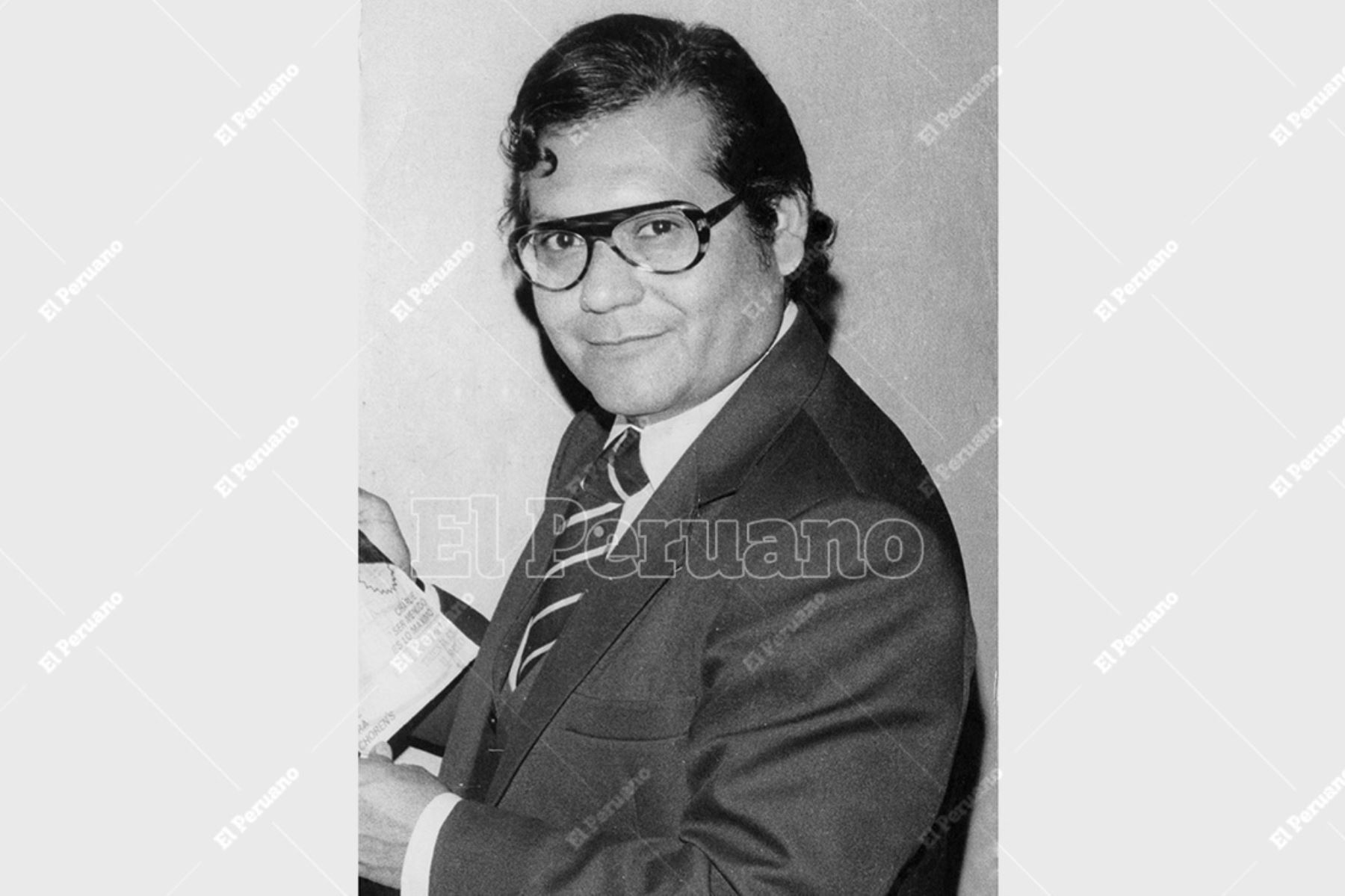 Lima - Década 1980 / Cantante Johnny Farfán, conocido como la 