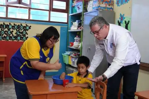 El ministro de Educación, Morgan Quero, en su primer día como titular del Ministerio de Educación (Minedu). Foto: ANDINA/Difusión