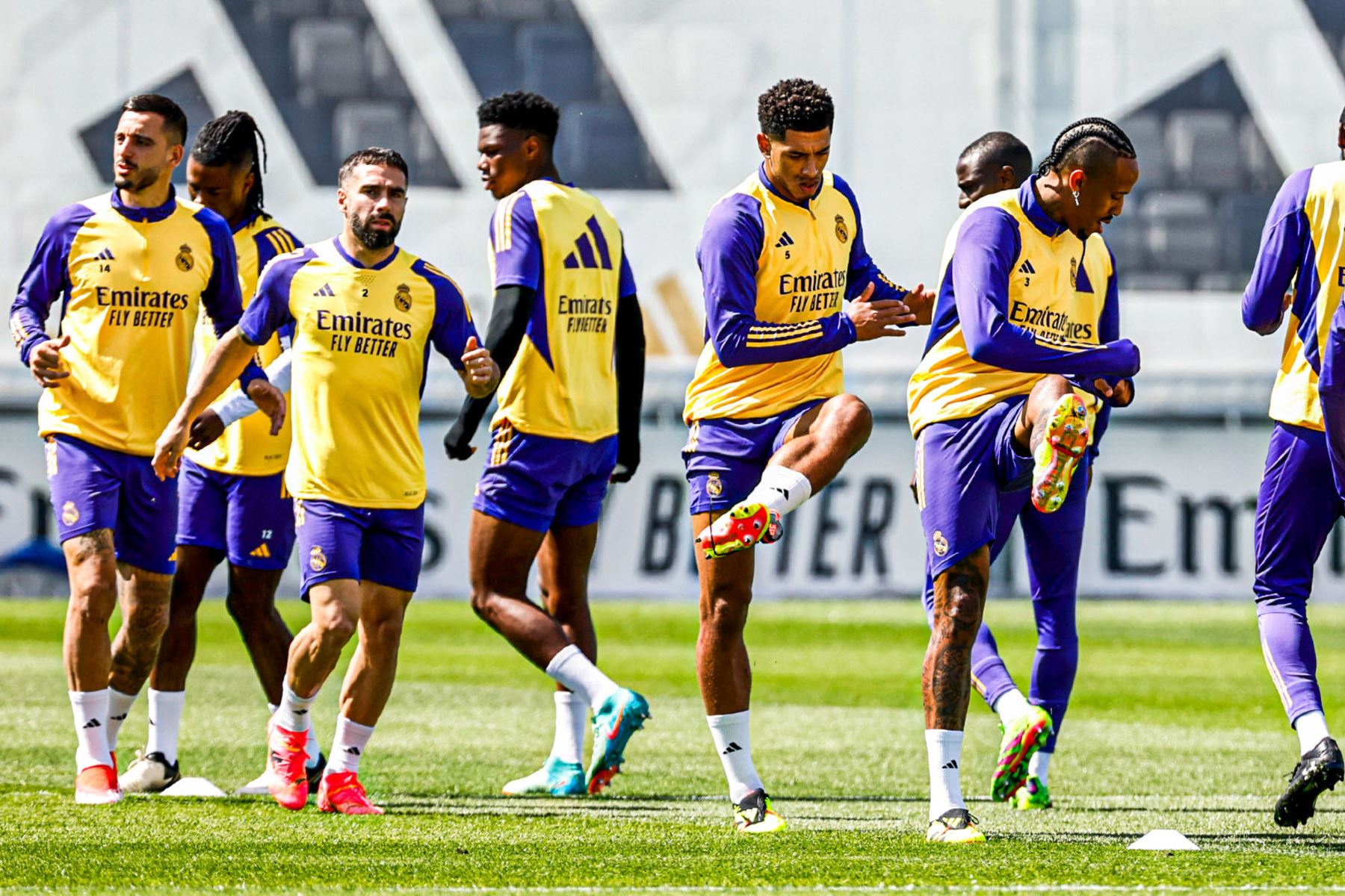 Entrenamiento del Real Madrid.