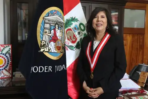 Jueza  Janet Tello, flamante presidenta de la Corte Suprema y del Poder Judicial. ANDINA/Héctor Vinces