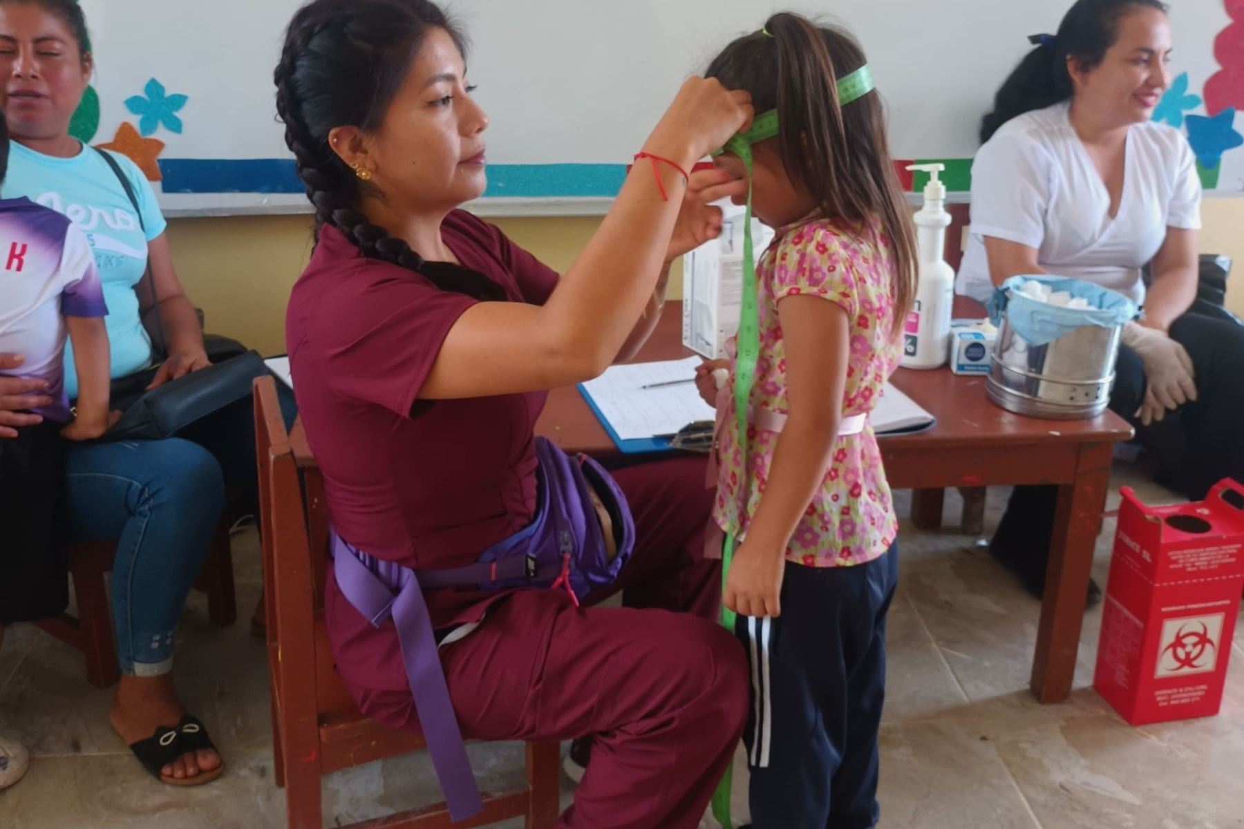 Realizan despistaje de anemia en niños del centro poblado Dos de Mayo en región San Martín