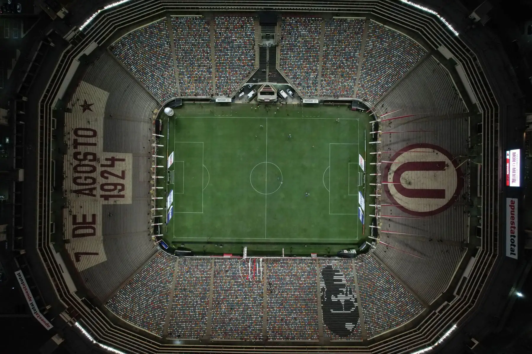Toma aérea del Estadio Monumental de Universitario de Deportes. Foto: ANDINA/Jhonel Rodríguez Robles