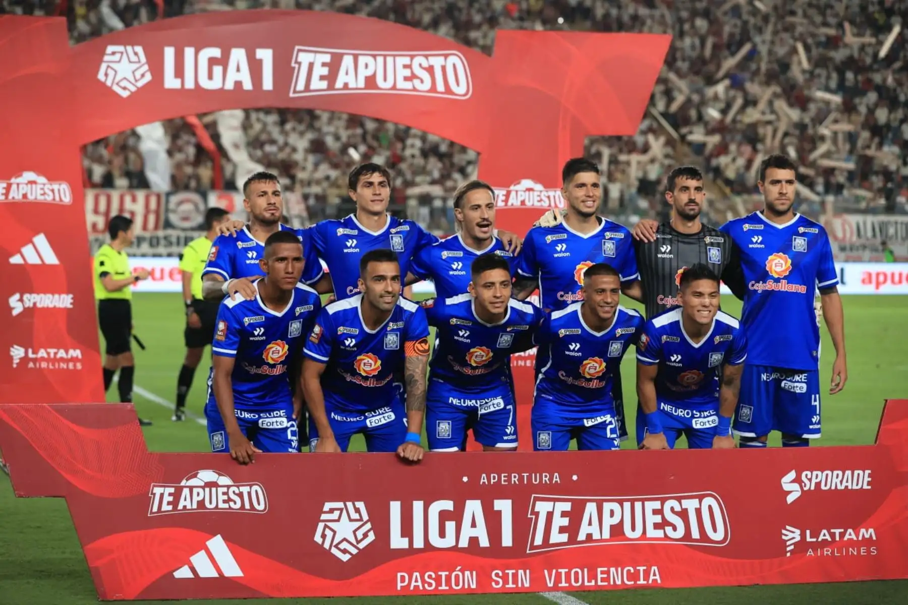 Equipo Alianza Atlético que enfrenta a  Universitario de Deportes por la Liga 1 2024, en el Estadio Monumental de Ate. Foto: ANDINA/ Jhonel Rodríguez