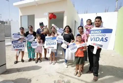 El Ministerio de Vivienda, Construcción y Saneamiento lanzó la primera convocatoria del año para otorgar 243 bonos “Salvando vidas”, en la modalidad de Adquisición de Vivienda Nueva, para familias ubicadas en zonas de riesgo no mitigable de Piura.