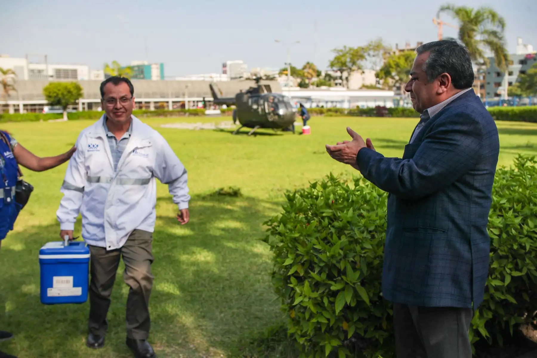 Gustavo Adrianzén, presidente del Consejo de Ministros, supervisó operación. ANDINA/Difusión