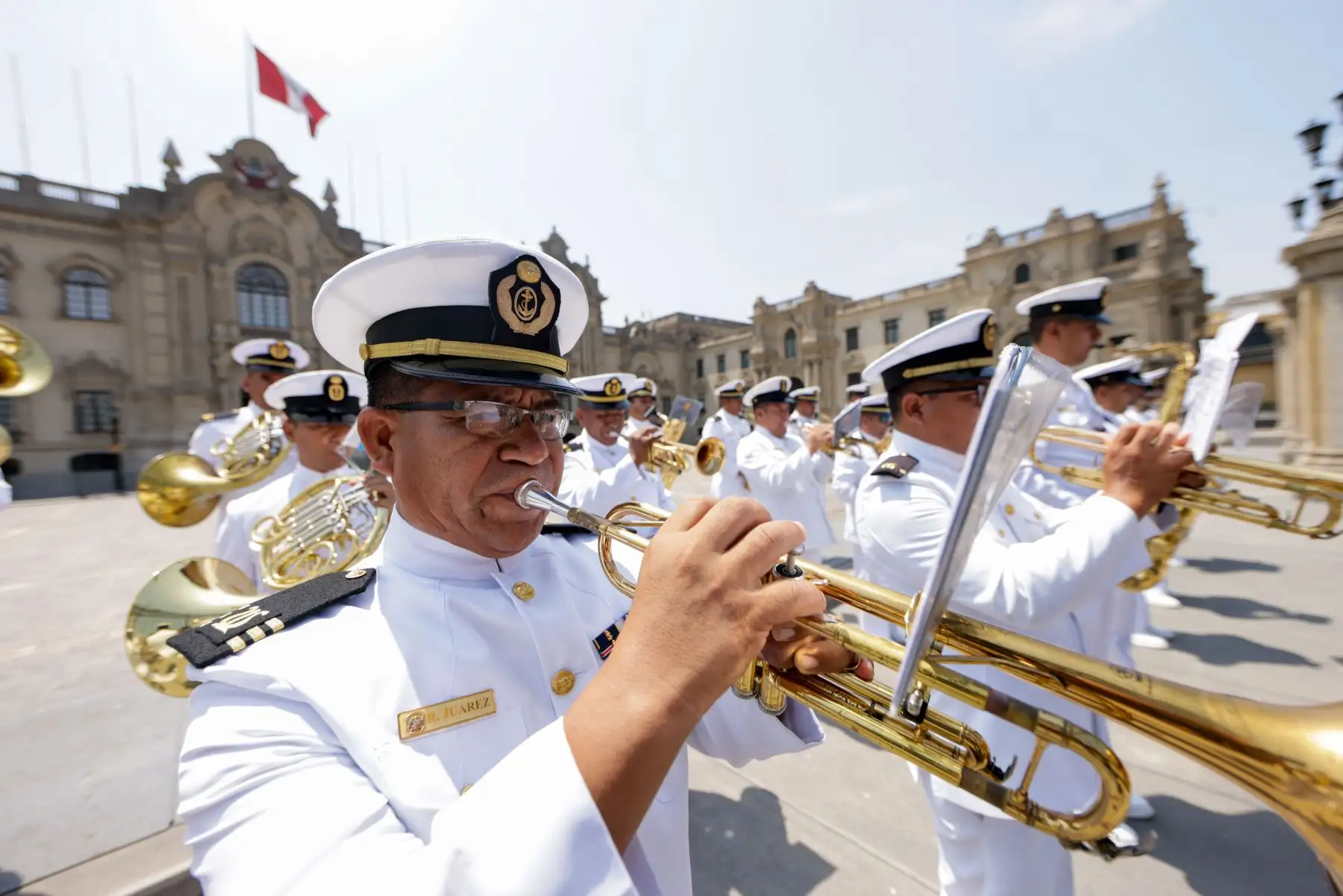 Tradicional Cambio de Guardia en Palacio de Gobierno. Foto. ANDINA/ Prensa Presidencia
