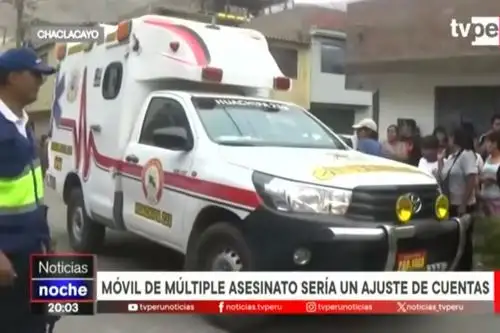 La Policía Nacional realiza desde ayer las pesquisas del caso a través de peritos de criminalística. Captura TV