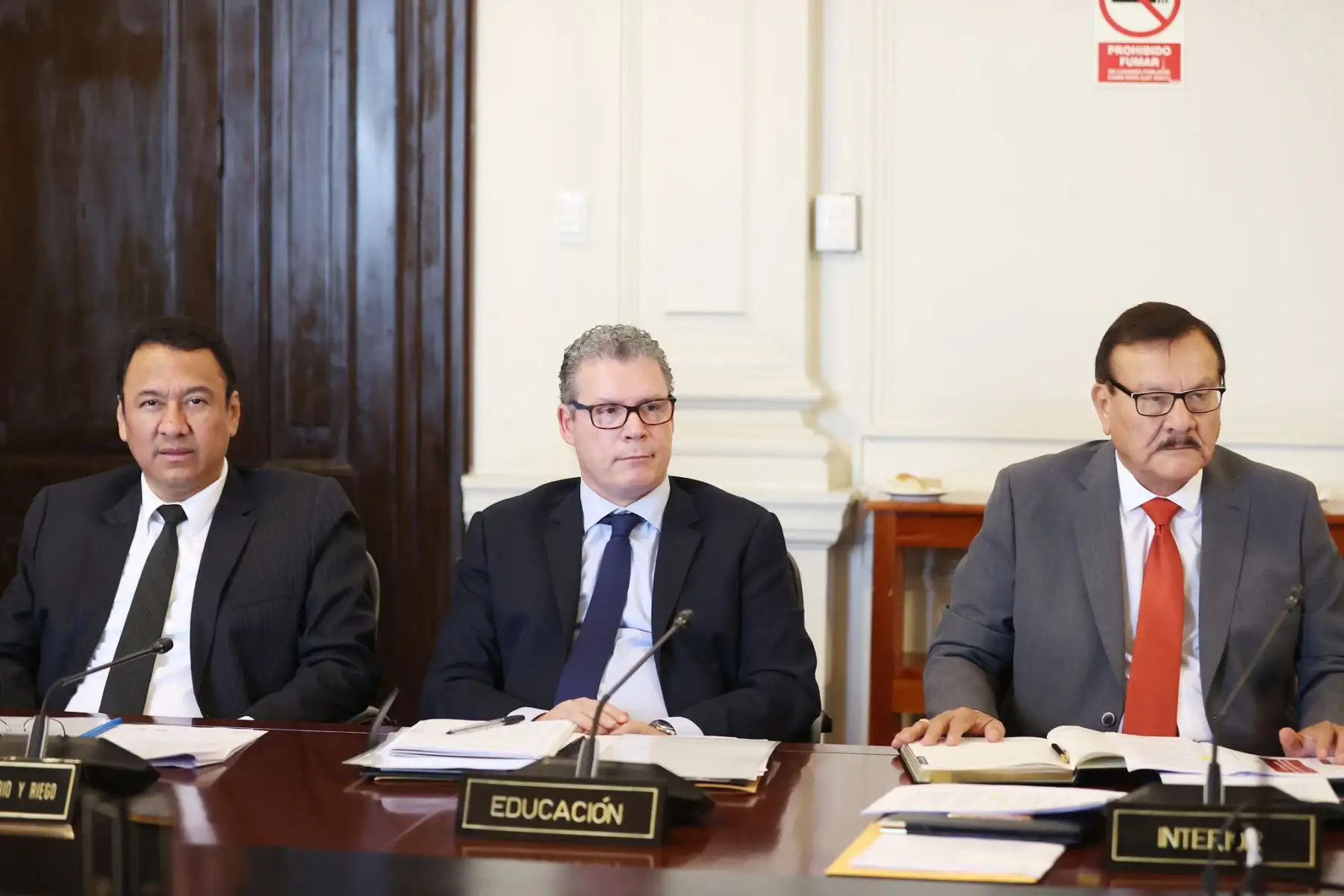 La Presidenta de la República, Dina Boluarte, lidera una nueva sesión del Consejo de Ministros, a cargo de Gustavo Adrianzén.
Foto: ANDINA/ Prensa Presidencia