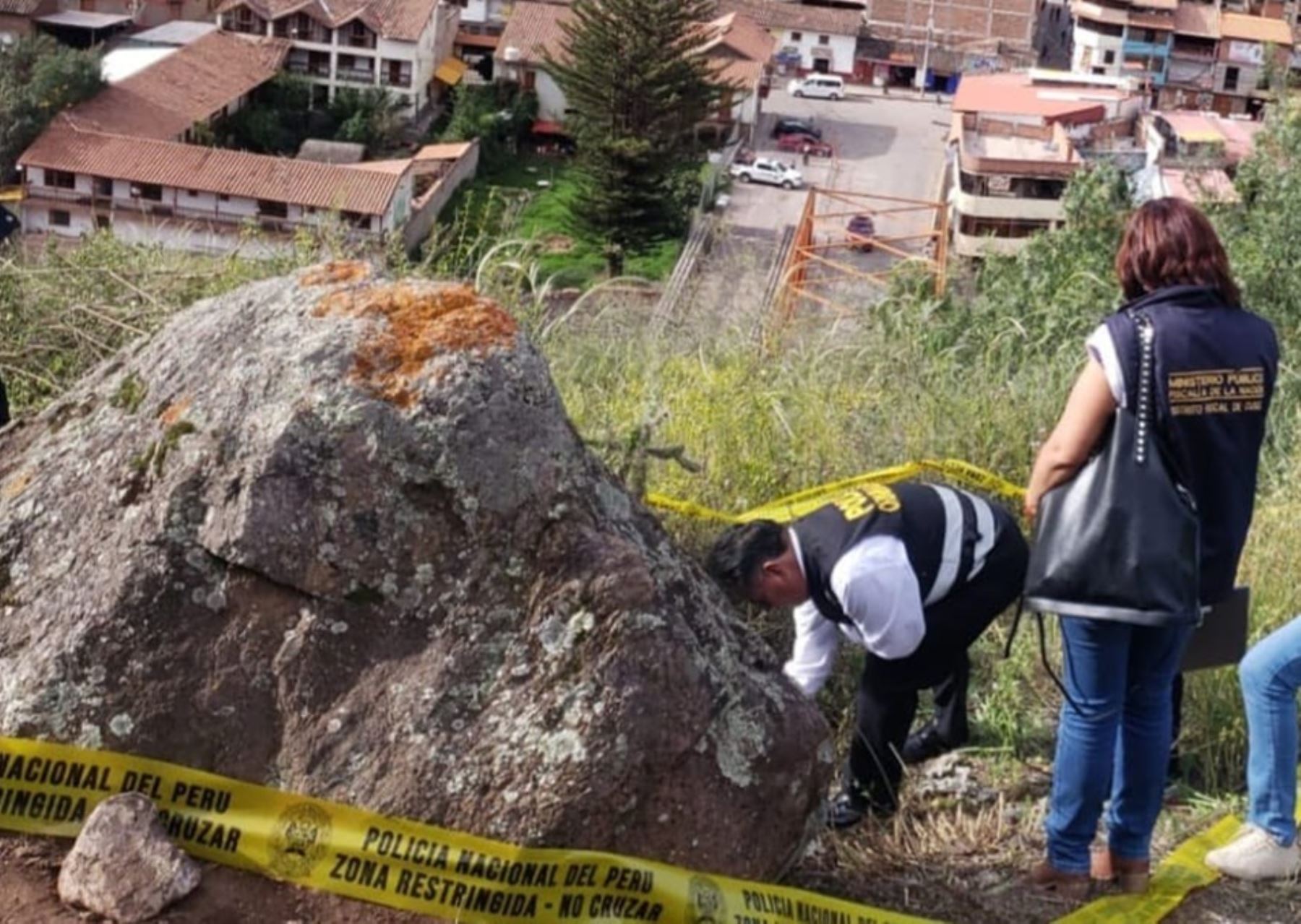 Policía Nacional investiga si el cráneo hallado en la ciudad de Pisac, en Cusco pertenece a turista de nacionalidad estadounidense desaparecida hace 6 años. ANDINA/Difusión