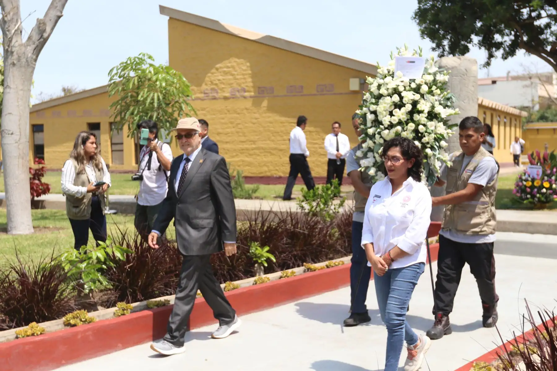 La ministra de Cultura, Leslie Urteaga, participó en el homenaje por el 144 aniversario del nacimiento del arqueólogo Julio C. Tello en el Museo Nacional de Arqueología, Antropología e Historia del Perú, ubicado en Pueblo Libre. FOTO: ANDINA/Héctor Vinces