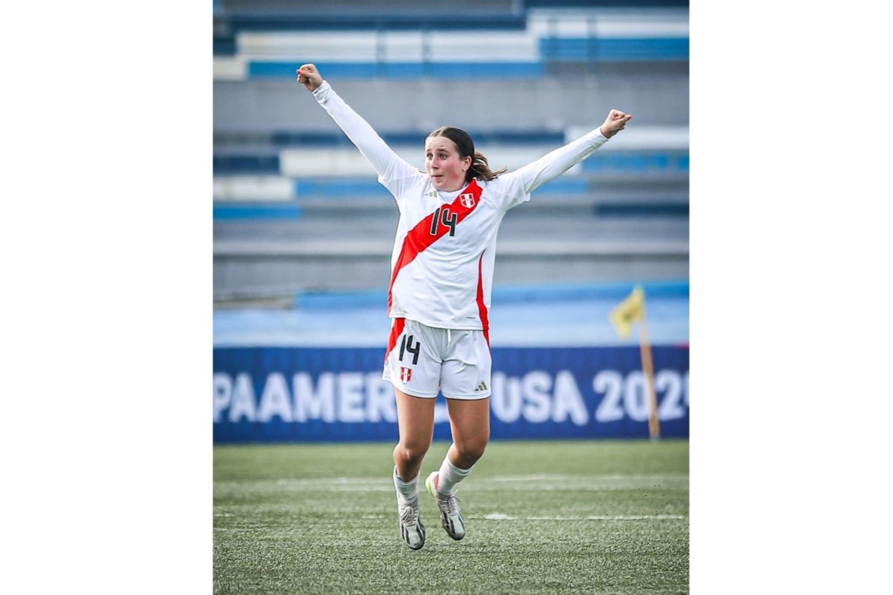 Futbolista Valerie Gherson, delantera de la Selección Peruana Sub 20. Foto: X/Fútbol Femenino Universitario de Deportes.