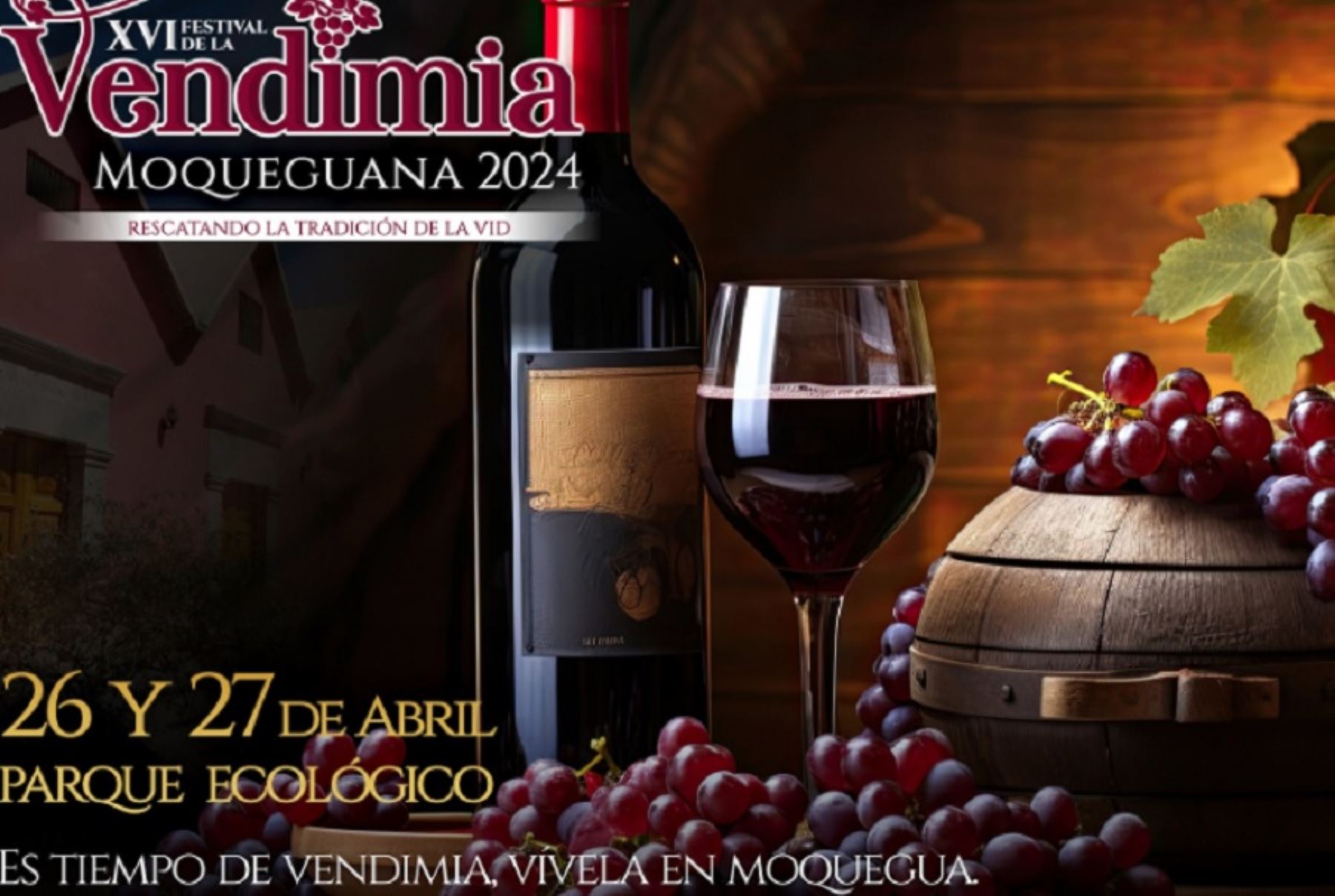 La región Moquegua se viste nuevamente de gala para recibir a sus visitantes con sus mejores vinos, piscos, gastronomía, entre otros notables atractivos turísticos y su inconfundible hospitalidad en el XVI Festival de la Vendimia Moqueguana 2024,