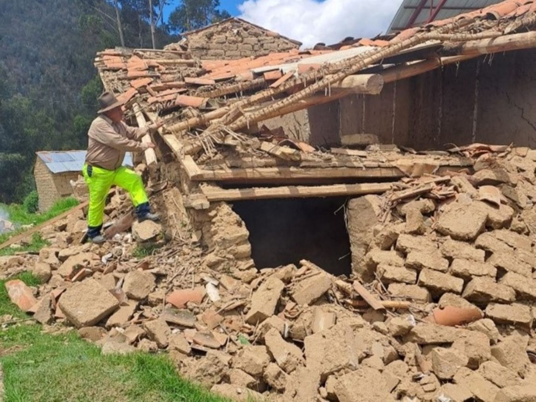 En lo que va del 2024 las lluvias intensas y peligros asociados han causado dos fallecidos y 372 damnificados en Áncash; además de la destrucción de 34 viviendas. ANDINA/Difusión