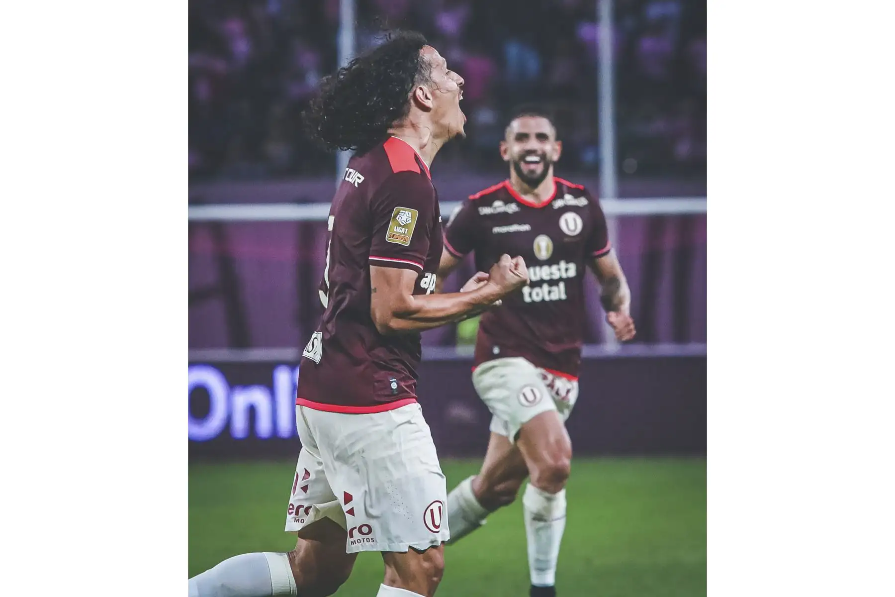 William Riveros anota el segundo gol pata el equipo crema. Sport Boys enfrenta a Universitario de Deportes en el Estadio Nacional por el Torneo Apertura. Foto: Liga 1
